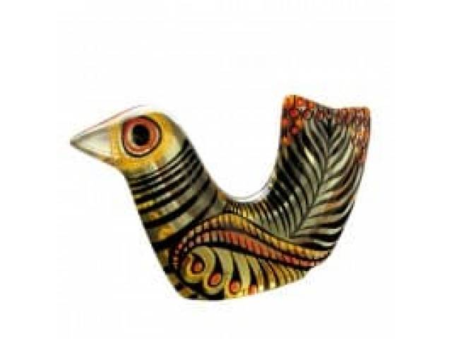 Abraham Palatnik  escultura em resina de poliéster em forma de Pássaro estilizada 20 x 10  cm  sem ass, meados século 20