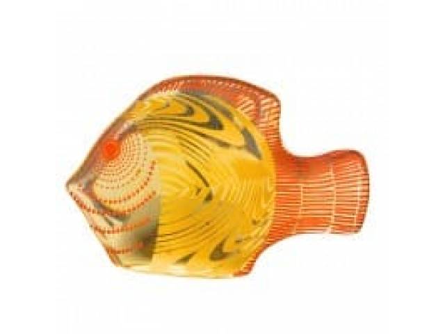 Abraham Palatnik  escultura em resina de poliéster em forma de Peixe estilizada 13 x 09  cm  sem ass,  meados século 20