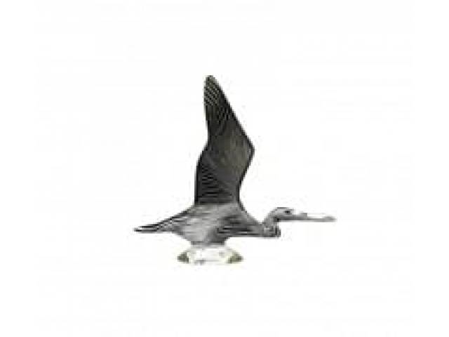 Abraham Palatnik escultura cinética representando linda garça em vôo em resina de poliéster 22,5 x 25 cm ass na peça.