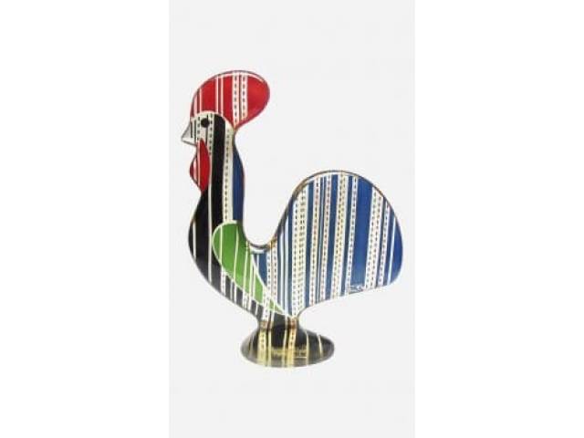 Abraham Palatnik escultura cinética representando maravilhoso e imponente galo de Barcelos em resina de poliéster 24 x 20 cm ass na peça.