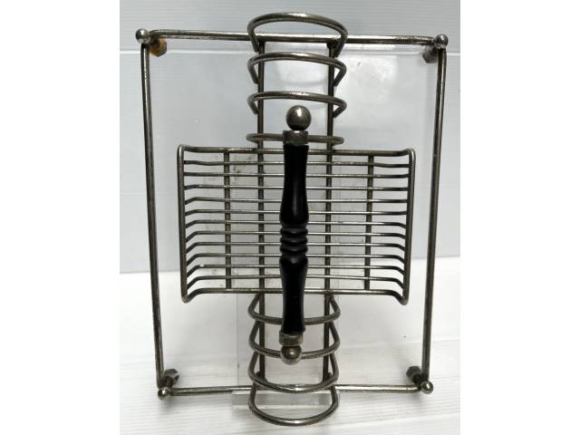 Antigo porta talheres para serviço de mesa em metal prateado,  mede 30 x 15 cm.