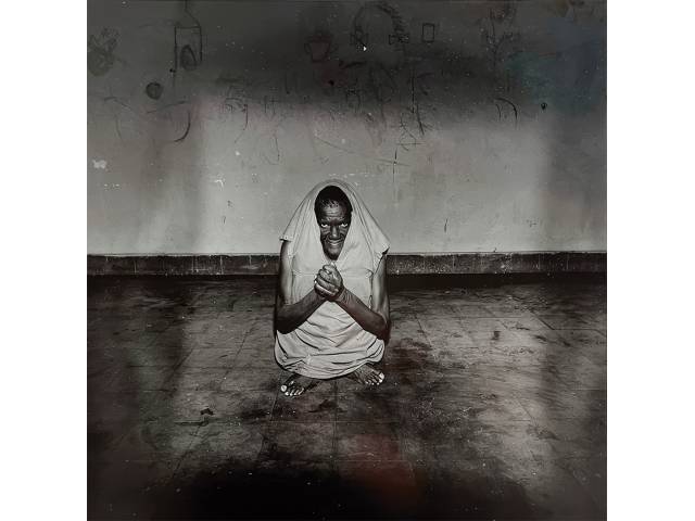 Claudio Edinger fotografia 45x40 cm "Hospicio", serie de fotos do hospital juquery 1989/90.