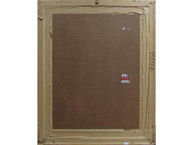 Lote 015 — Adélio Sarro gravura  54 x 71 cm "Tocando Estrelas" ass. CIE T. 65/180 moldura no estado com pequena mancha na base