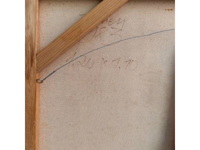 Lote 043 — Tuneu óleo sobre tela 120 x 110 cm "sem título" ass. verso e datado 1983