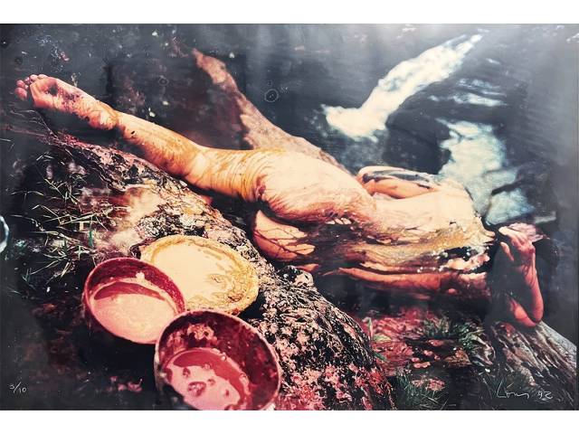 Loris  Machado Fotografia  com pigmentos Naturais  62x93cm" Figura Feminina " ass .CID datada1992 tiragem3/10