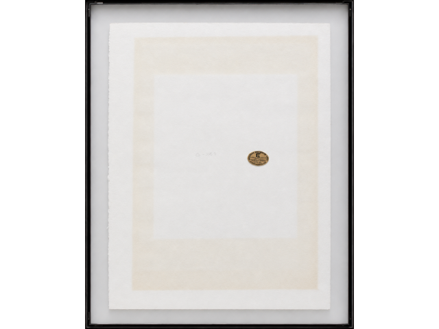 Lote 007 — Tomoshige Kusuno gravura  70 x 52 cm “Sem Titulo” ass. CID datada 1972 tiragem 3/50
