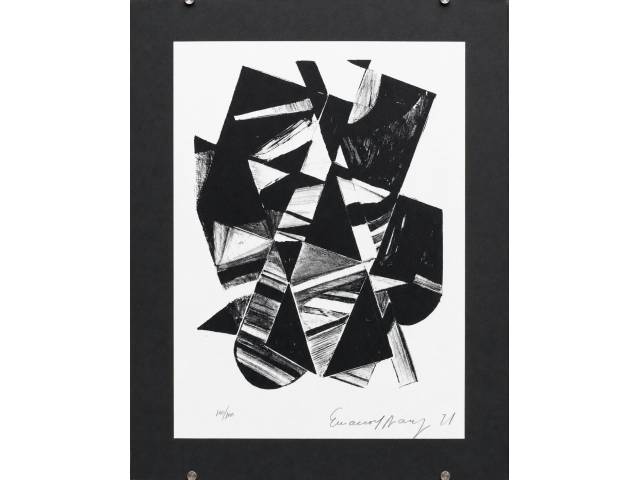 Lote 010 — Emanuel Araújo xilogravura  46 x 33 cm ass. CID tiragem 100/100