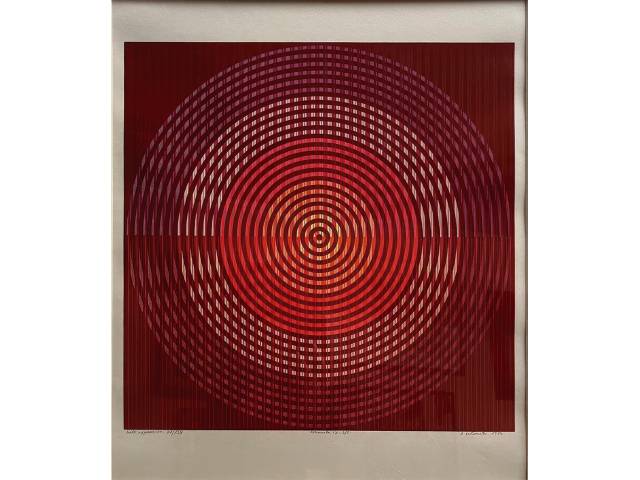 Dionísio Del Santo  Del Souto gravura 60x50cm " halo expansivo 61/134'' da  serie -Permuta IX 3/3 ass. CID datada1973.