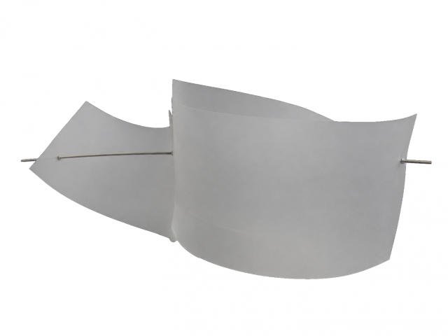 Iole de Freitas escultura de aço inox e policarbonato 33 x 100 x 38 cm tiragem 9/40  datada 2019. Com certificado do artista