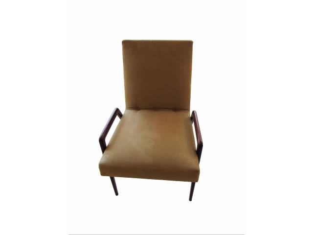 Conjunto de dez cadeiras design ANOS 50  em jacarandá  com assento e encosto num só corpo revestidas em tecido. Cadeiras dos anos 50 originais de época , em uso e bom estado de conservação.