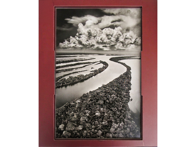 Sebastião Salgado Fotografia 29,7 x 19,8cm "Ilhas Anavilhanas" datada 2009. Acompanha certificado de autenticidade  do artista e estojo original.