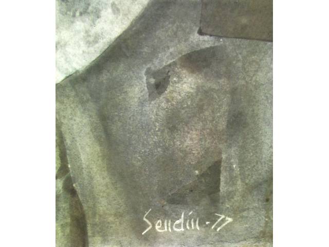 Armando Sendin técnica mista sobre cartão  60 x 42cm "Nú Feminino"  ass. CID datada 1972