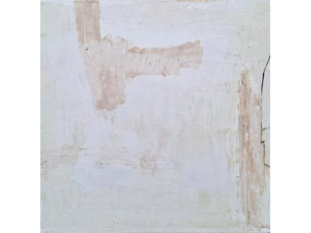 Daniel Feingold - óleo cera e grafite sobre rayon 40 x 40 cm "Sem título" ass. verso ano 1997 Com cachê Galeria Raquel Arnaud