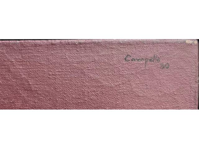 Mario Campelo pontilhismo sobre tela 60 x 60cm "Sem Titulo" ass. CSD datada 1980