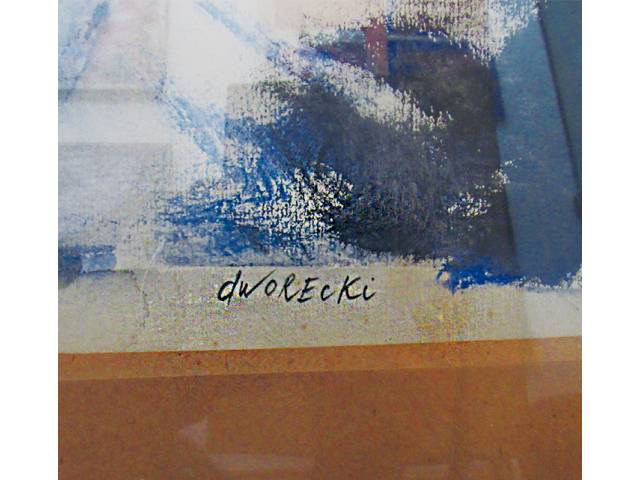 Lote 035 — Silvio Dworecki óleo sobre tela 25x35cm "Abstrato" ass. CID datada Rio /1983.