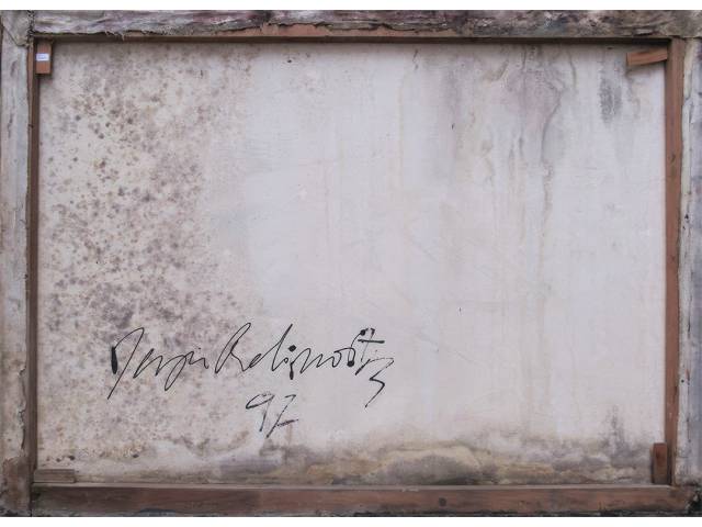 Lote 067 — Sergio Rabinovitz óleo sobre tela 110x150cm intitulada  "BAHIA" ass. CID datado 1972.
