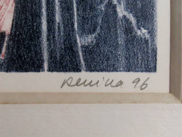 Lote 017 — Renina Katz gravura 50x30 "Sem Titulo" ass. CID tiragem 99/100 datado 1996.