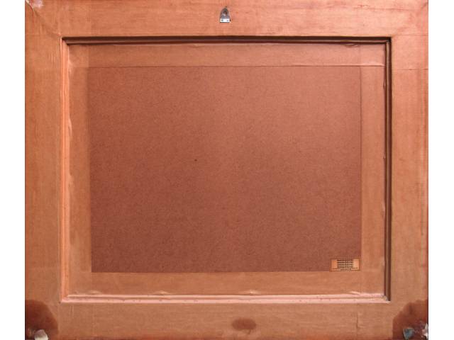 Lote 009 — Alfredo Volpi gravura 36 x 52cm "Sem título" ass. CID tiragem 75/120.
