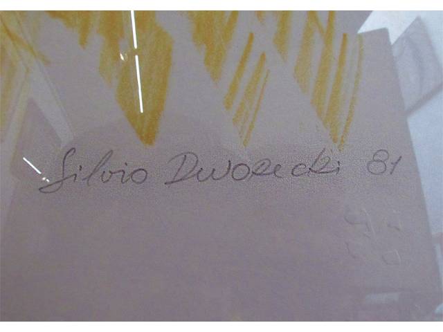 Lote 004 — Silvio Dworecki  gravura 30x50cm"Dialogo"  ass . CID datada1981 tiragem 15/30.
