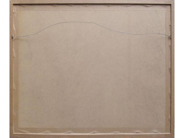 Lote 008 — Alfredo Volpi gravura 56 x 85cm "Sem título" ass. CID tiragem P.A.