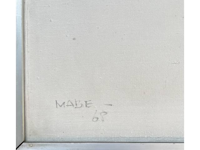 Lote 049 — Manabu Mabe óleo sobre tela 49 x 62cm "Sem Titulo" ass. CIE e verso datada 1968