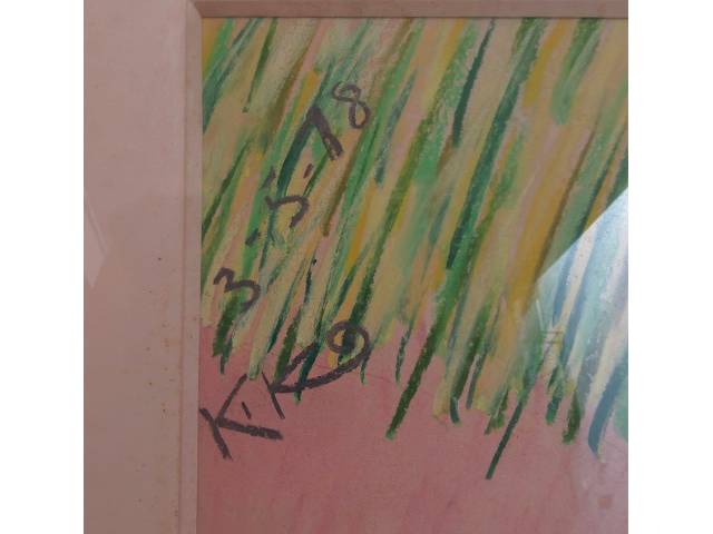 Lote 109 — Kiko Farkas  técnica mista sobre cartão 45x60cm "Sem Titulo" ass. CSE datado 2018