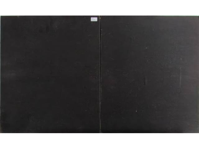 Lote 107 — Luise Weiss Diptico monotipia e seu original  em metal 40x35cm" Serie pequenos objetos" ass. CID datada 1996