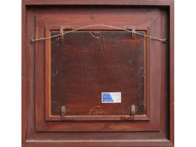 Lote 023 — Dario Mecatti óleo sobre madeira 22 x 28cm “Barcos” ass. CIE