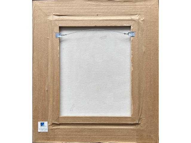 Lote 062 — A. R.Rizzotti óleo sobre tela45 x 35 cm "Ifigura Masculina" ass. CIE e verso datada 1940