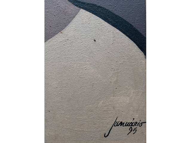 Lote 032 — Sebastião Januário óleo sobre tela 45 x 37cm "Figura Feminina" ass. CID datada 1995