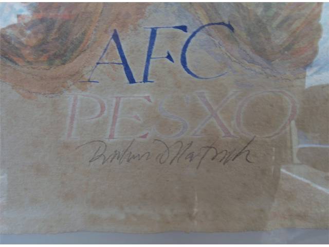 Lote 105 — Rubens Matuck aquarela sobre cartão 38x55cm "Sem Titulo" ass. CID datada 1987